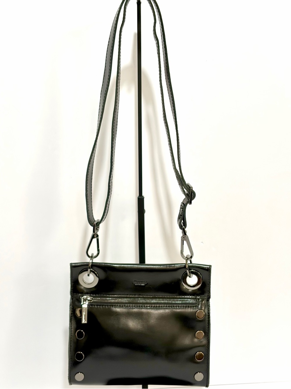 Hammitt Tony Small Crossbody Bag In Black Bolero With Gunmetal Hardware